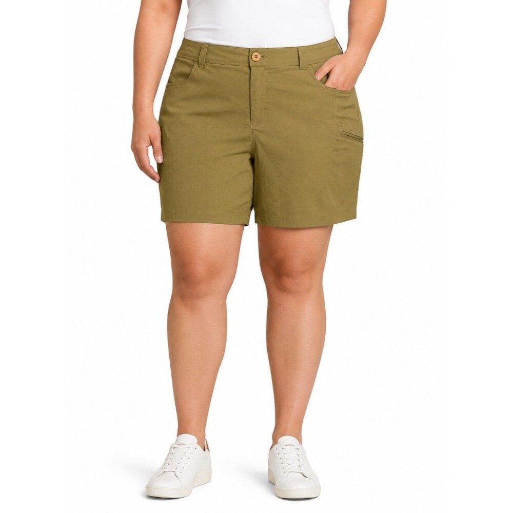 Eddie Bauer Nylon Stretch Hiking Shorts Size 18 Inseam 7 in **